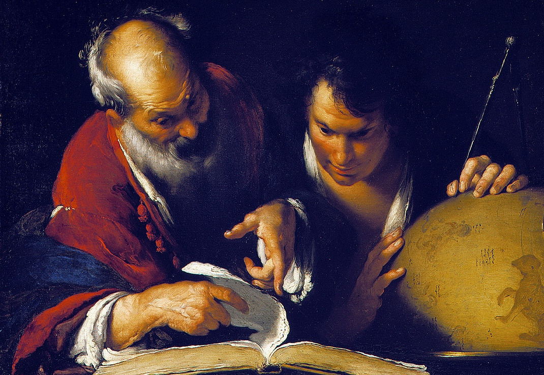 "Eratosthenes Teaching in Alexandria" by Bernardo Strozzi